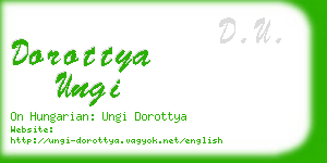 dorottya ungi business card